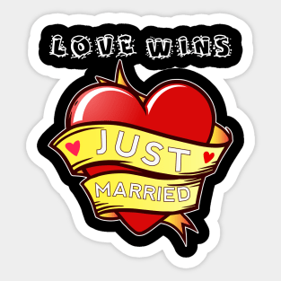 Love Wins, Love Wins design Sticker